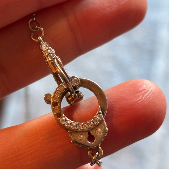 Jean Charles Boisset (JCB) Matching Set Handcuffs Silver Necklace and Bracelet - Picture 4 of 5